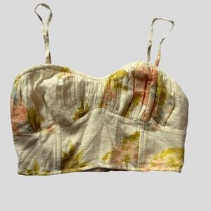 AMERICAN EAGLE | CORSET TUBE TOP | SIZE: M | CREAM |EXCELLENT CONDITION